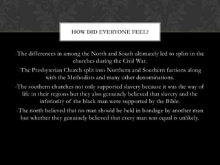 North’s Reasons for Not letting The South secede…-The North did not want the south to become their own territory.Why War?