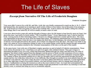 The Life of Slaves
