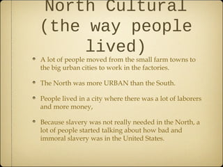 Civil war unit lesson 1 - north vs south - power point | PPT
