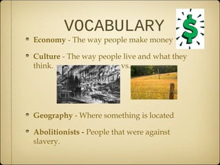 Civil war unit lesson 1 - north vs south - power point | PPT