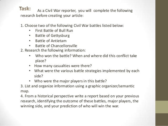 Civil war webquest powerpoint
