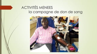 ACTIVITÉS MENEESla campagne de don de sang  