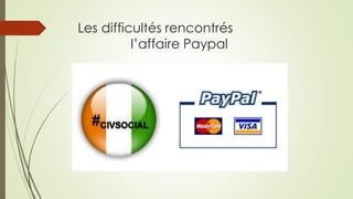 Les difficultés rencontrés l’affaire Paypal  