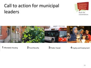 26
Call to action for municipal
leaders
 