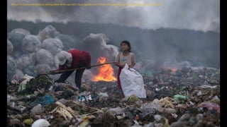 Winner of Ciwem environmental photographer of the year 2017: Quoc Nguyen Linh Vinh for ‘The hopeful eyes of the girl making a living by rubbish’
 