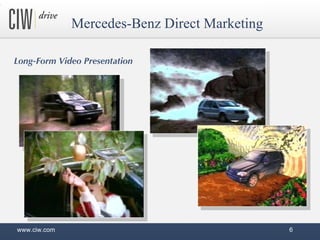 Mercedes-Benz Direct Marketing Long-Form Video Presentation www.ciw.com 