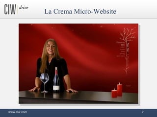 La Crema Micro-Website www.ciw.com 