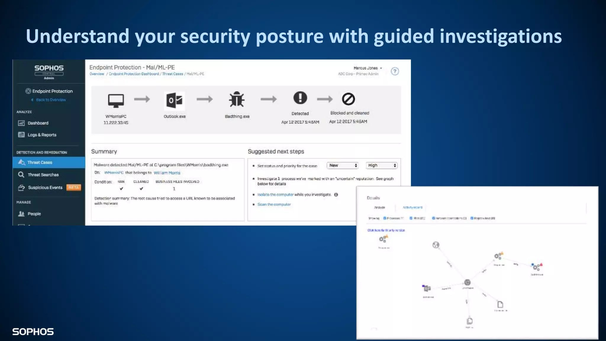 Understand your security posture with guided investigations
 