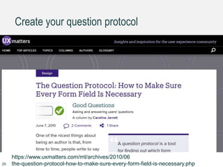 Question Protocol How to design a form: Discussing a curriculum | PPTX