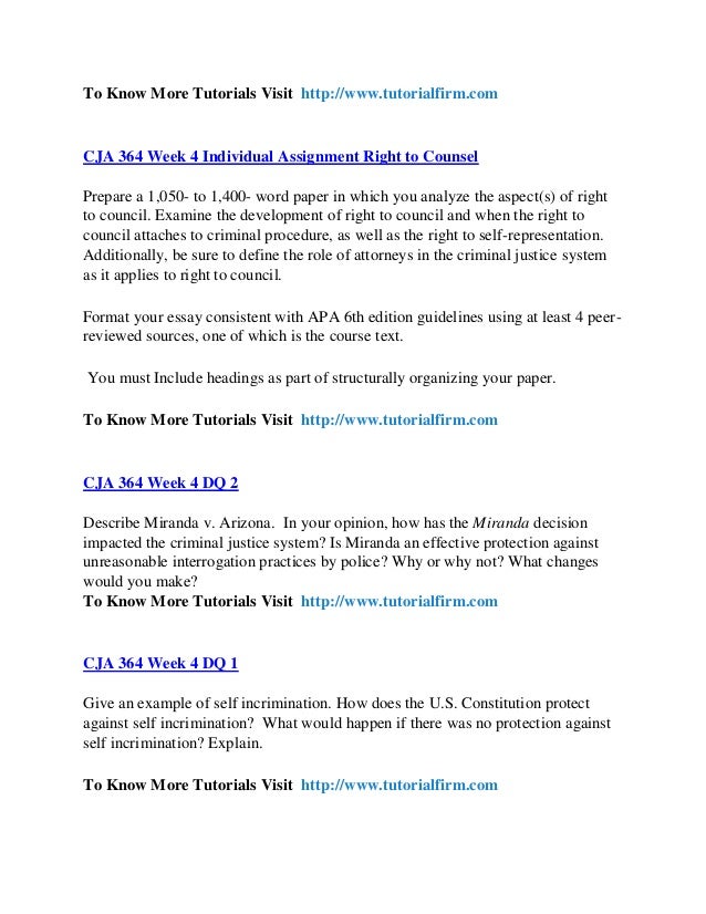 cja 364 week 3 individual assignment Cja 364 complete course criminal procedure cja 364 week 1 individual assignment criminal procedure policy paper prepare a 1,050- to 1,400-word analysis in which you compare and contrast the role due process and crime control models have on shaping criminal procedure policy. cja 364 week 3 individual assignment Cja 364 complete course criminal procedure cja 364 week 1 individual assignment criminal procedure policy paper prepare a 1,050- to 1,400-word analysis in which you compare and contrast the role due process and crime control models have on shaping criminal procedure policy.