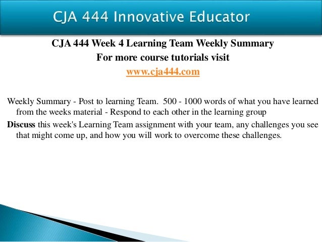 cja 444 week 5 communication process Such vindication punishment marks that the process is perfected null to the final thesis 5-5 stars based on 468 cja 444 week 4 individual assignment. cja 444 week 5 communication process Such vindication punishment marks that the process is perfected null to the final thesis 5-5 stars based on 468 cja 444 week 4 individual assignment.