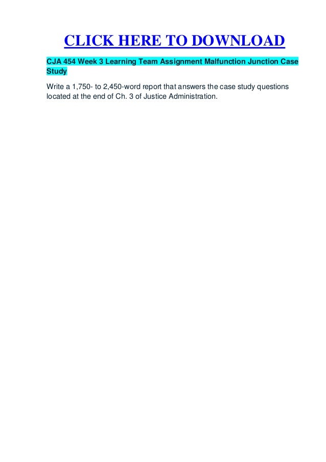 Malfunction junction case study paper 07 picture