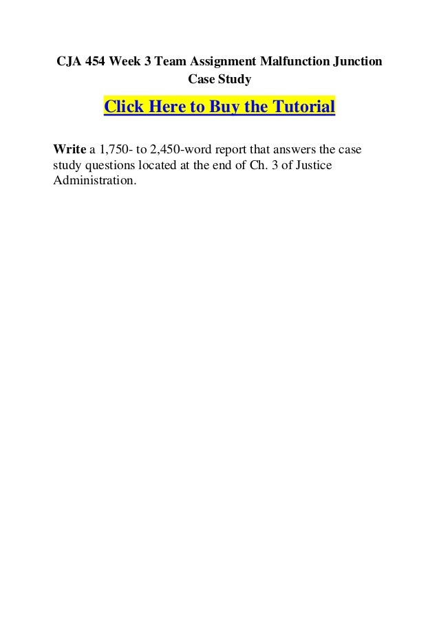 Malfunction junction case study paper 03 image