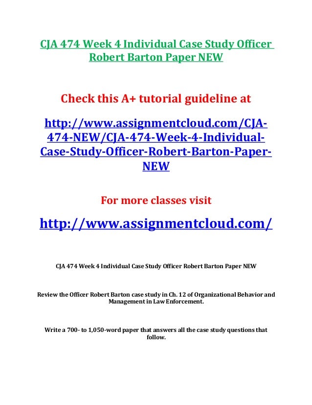 Case study officer robert barton paper 07 picture