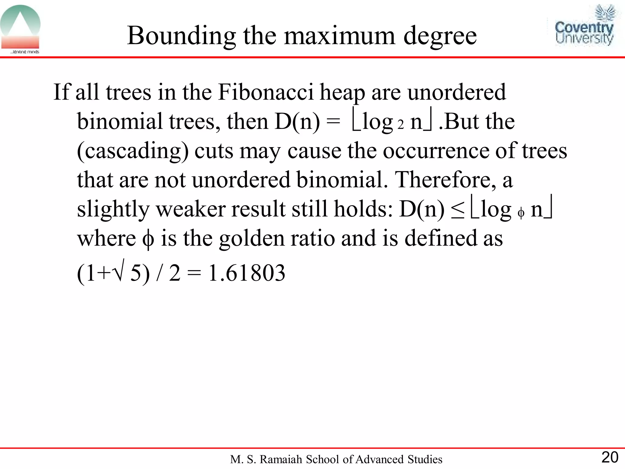 Fibonacci Heap | PPT