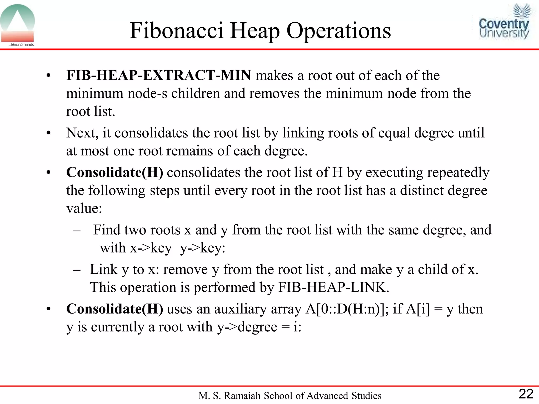 Fibonacci Heap | PPT