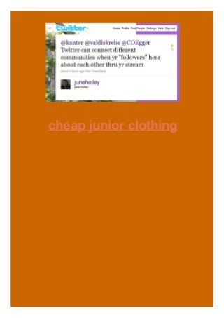 cheap junior clothing
 