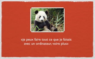 «je peux faire tout ce que je faisais
  avec un ordinateur, voire plus»
 