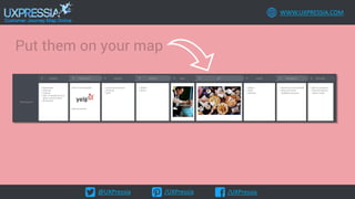 @UXPressia /UXPressia /UXPressia
WWW.UXPRESSIA.COM
Put them on your map
 