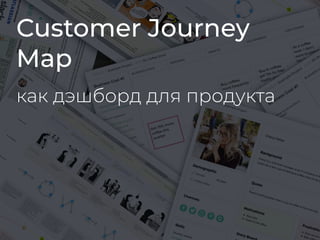 Customer Journey
Map
как дэшборд для продукта
 