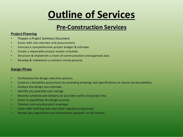 cjm construction consulting powerpoint presentation