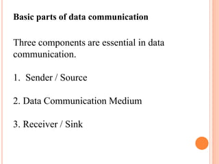 Presentation on DATA COMMUNICATION by Cj Subham | PPTX | Computer ...