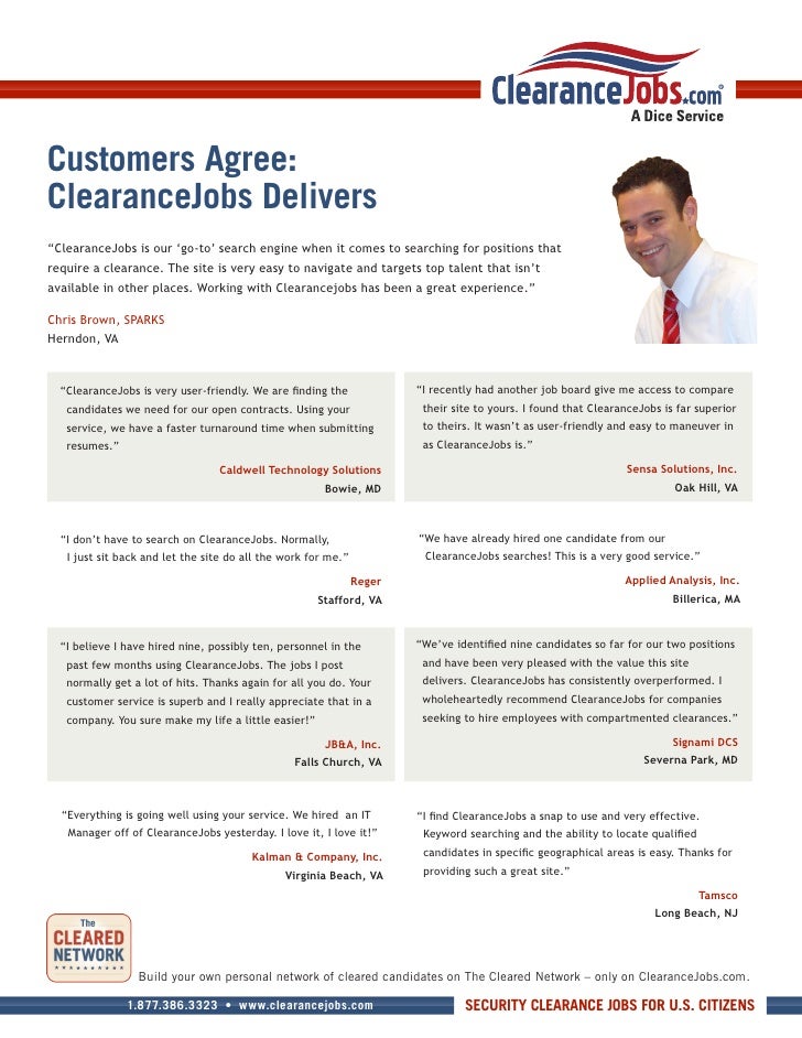 ClearanceJobs A Popular SecurityCleared Recruiting Source