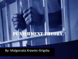 Punishment theory
By: Malgorzata Krawiec-Grigsby
 