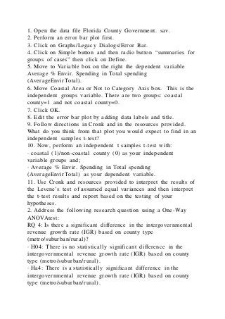 CJUS 745Quantitative Analysis Report Mean Differences Assignm | DOCX