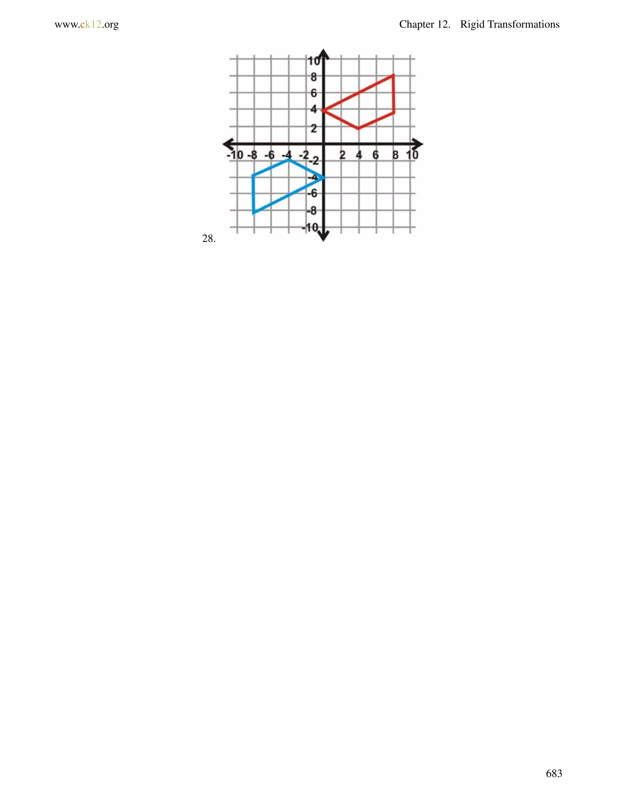 www.ck12.org Chapter 12. Rigid Transformations 
28. 
683 
 