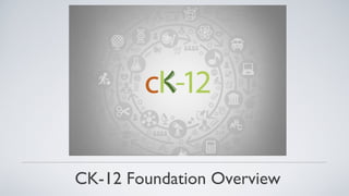 CK-12 Foundation Overview
 