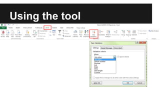 Data validation - Excel | PPTX