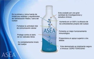 ASEA - EL MILAGRO DE LAS MOLÉCULAS DE SEÑALIZACIÓN REDOX