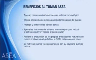 ASEA - EL MILAGRO DE LAS MOLÉCULAS DE SEÑALIZACIÓN REDOX