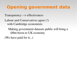 Linking data Dr. Hans Rosling, Professor of Global Health, Karolinska Institute, Sweden (TED talk) 