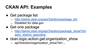 CKAN as an open-source data management solution for open data | PPTX