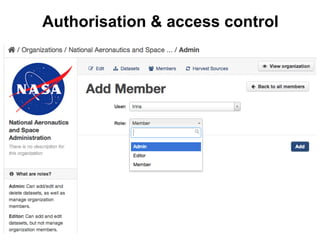 Authorisation & access control

 