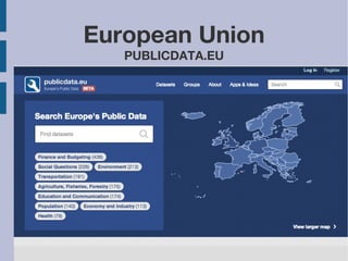 2013/11/9 
European Union 
PUBLICDATA.EU 
 