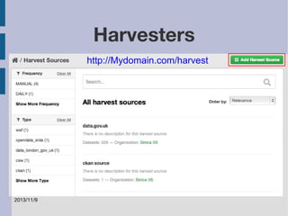 2013/11/9 
Harvesters 
http://Mydomain.com/harvest 
 