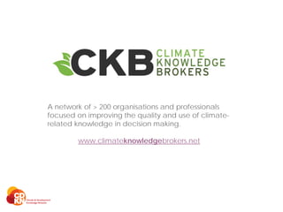 Climate Knowledge Brokers | PDF