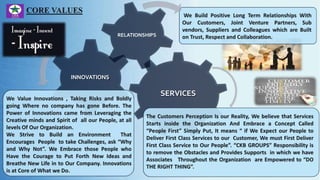 SERVICES
INNOVATIONS
RELATIONSHIPS
 