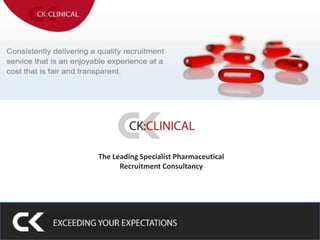 The Leading Specialist Pharmaceutical  Recruitment Consultancy 