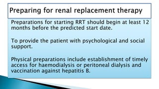 When To Start Rrt CKD (Chronic Kidney Disease) | PPTX