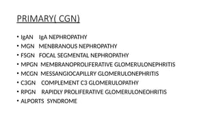 Comprehensive Overview of Glomerulonephritis and Chronic Kidney Disease ...