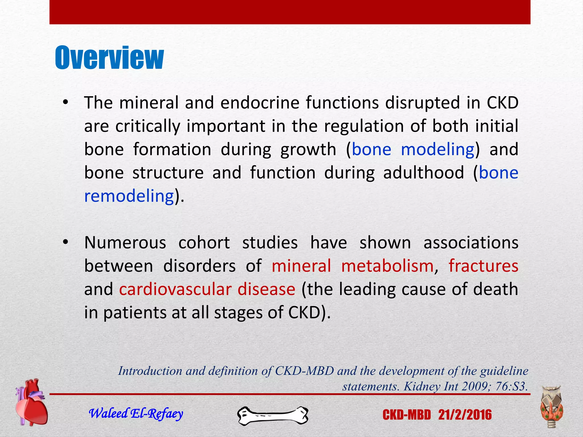 Chronic Kidney Disease-Mineral Bone Disease | PDF
