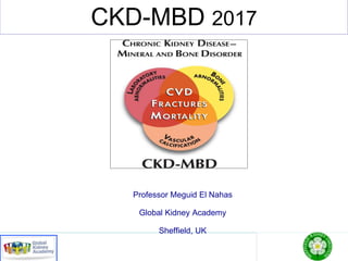 CKD-MBD 2017
Professor Meguid El Nahas
Global Kidney Academy
Sheffield, UK
 
