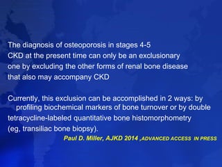 CKD MBD & osteoporosis in elderly the management dilemma | PDF
