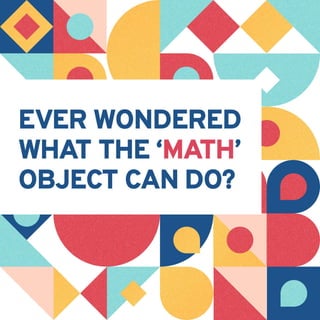 JavaScript - The Math Object