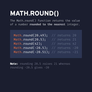 JavaScript - The Math Object | PDF