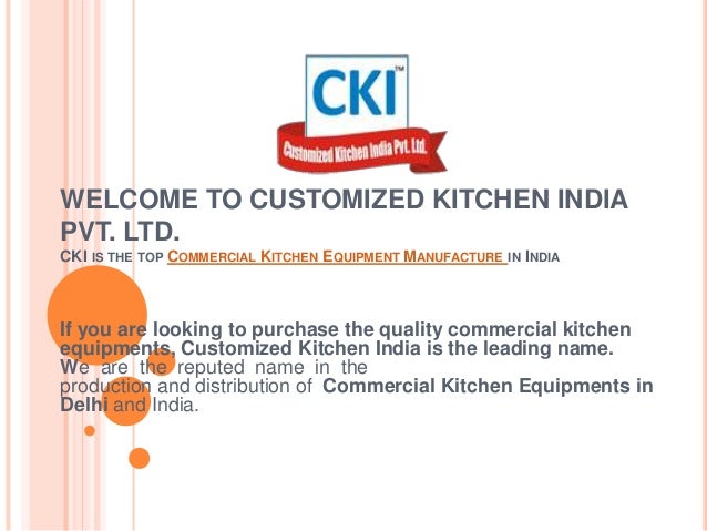 Commercial Kitchen Equipment Manufacturer